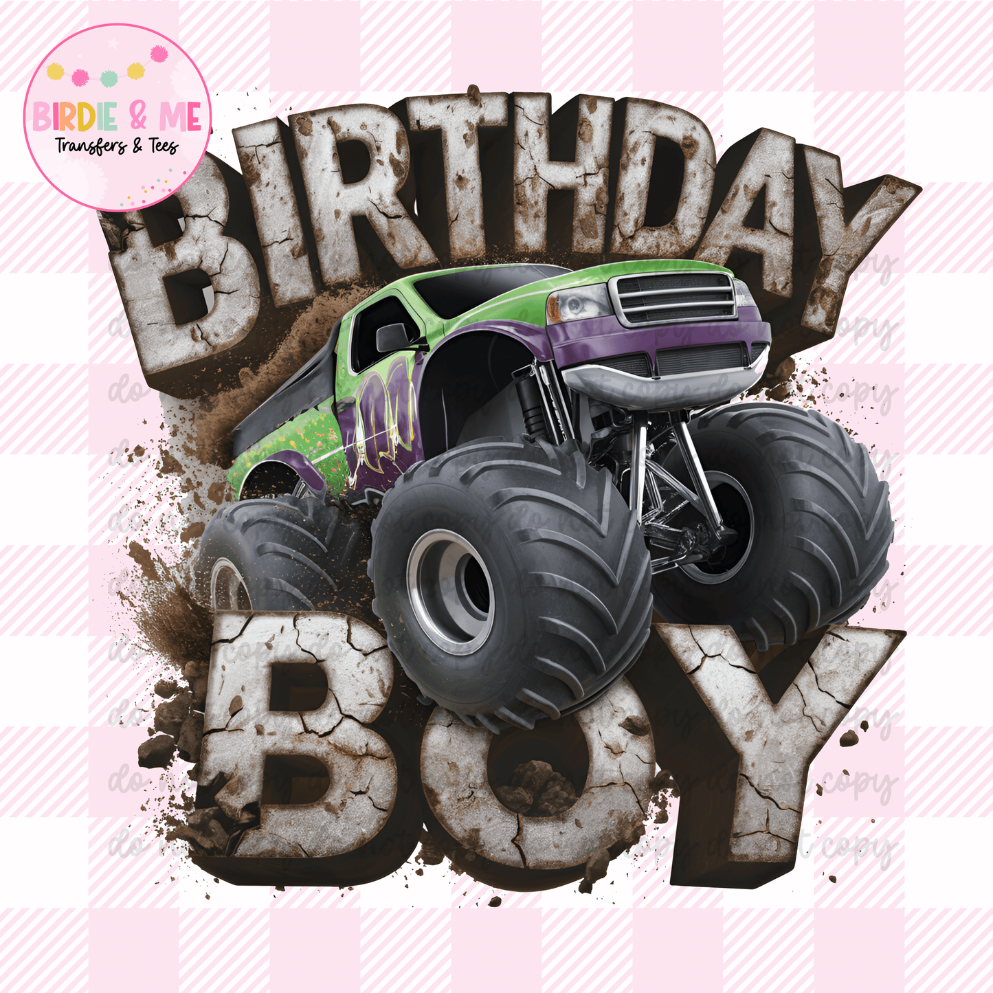 Monster Trucks Birthday Boy