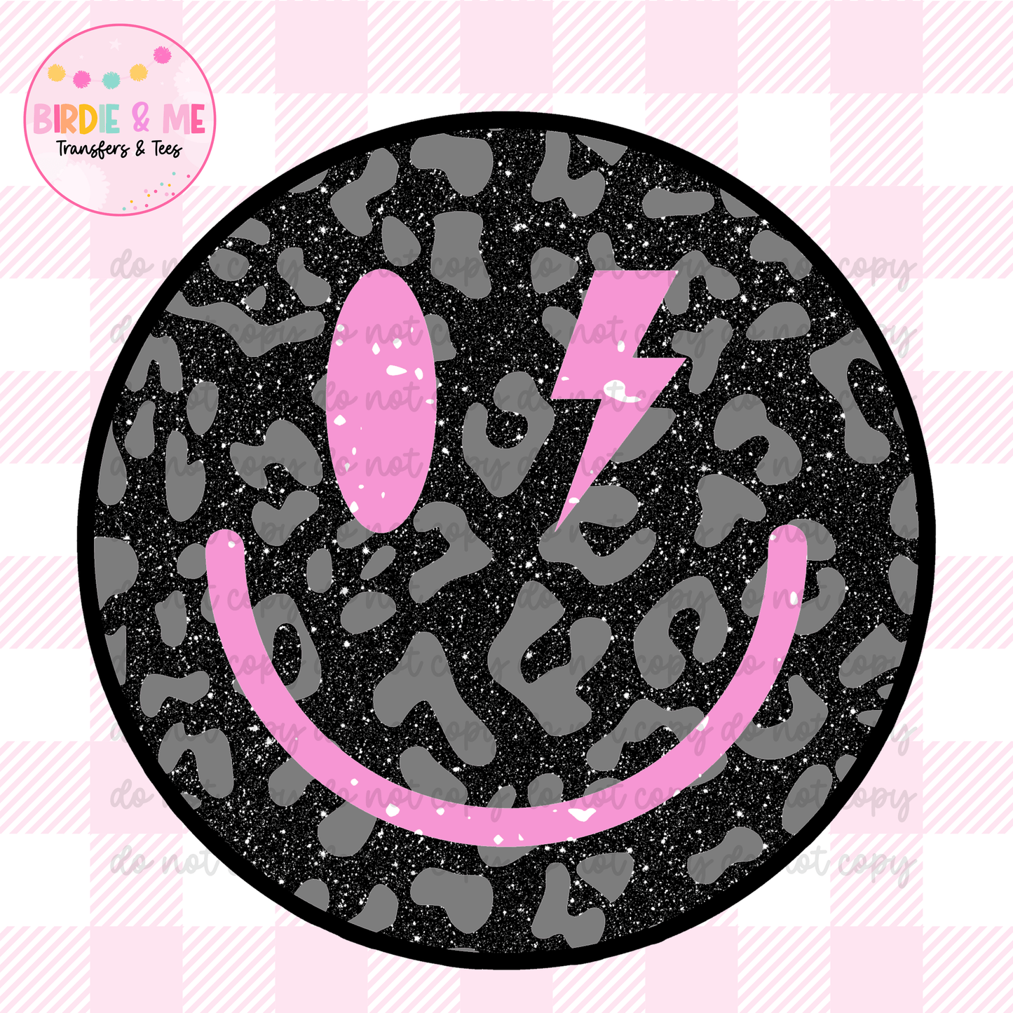Cheetah Print Smiley