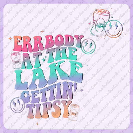 Errbody At The Lake Gettin' Tipsy (W/ Pocket)