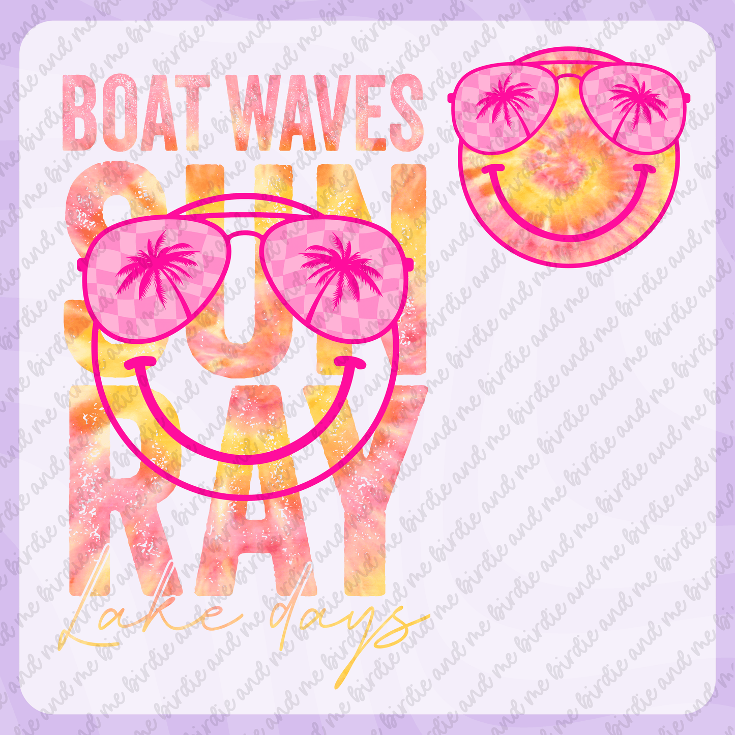 Boat Waves, Sun Rays, Lake Days (W/ Pocket)