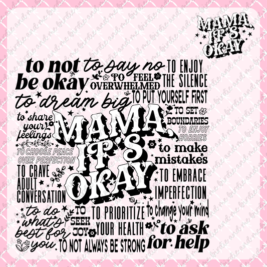 Mama It's Okay (W/ Pocket)