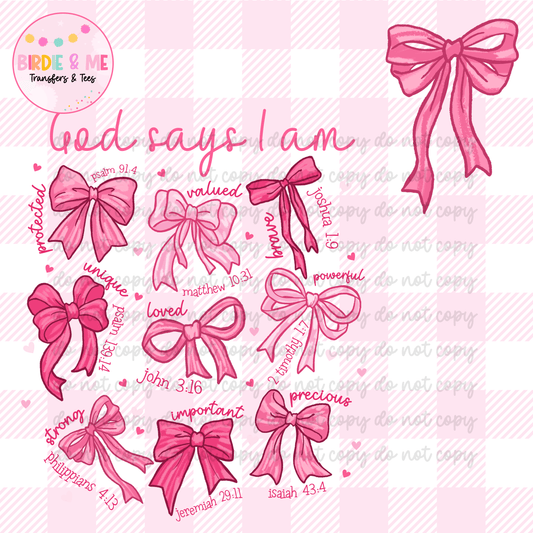 God Says I Am (W/ Pocket)