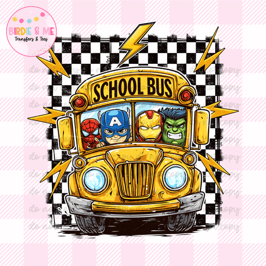 Superhero School Bus