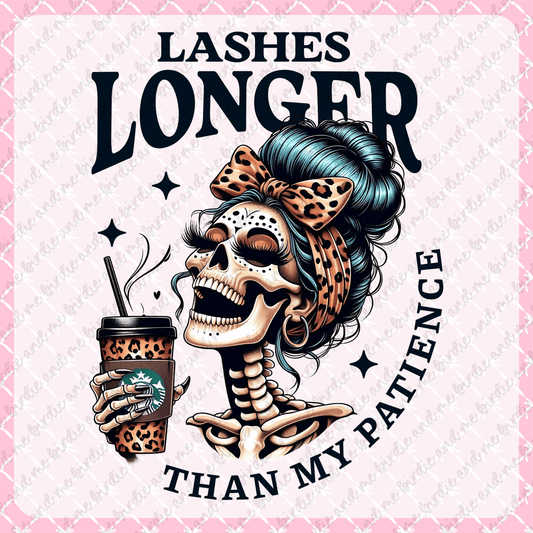 Lashes Longer Than My Patience
