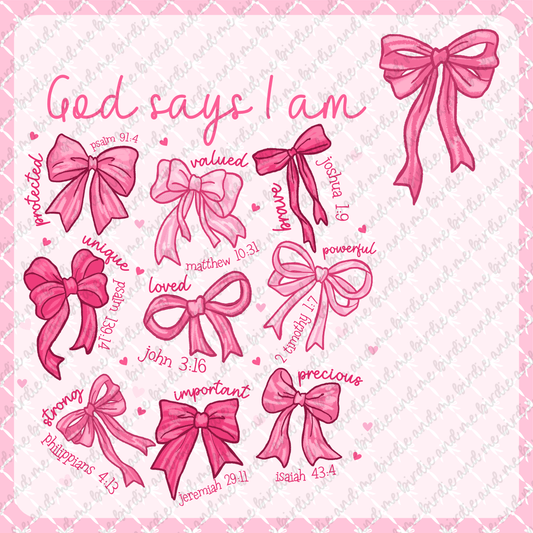 God Says I Am (W/ Pocket)