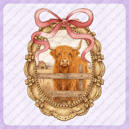Vintage Highland Cow