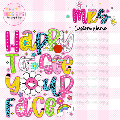 Happy To See Your Face (W/ Pocket)