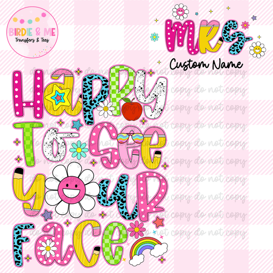 Happy To See Your Face (W/ Pocket)