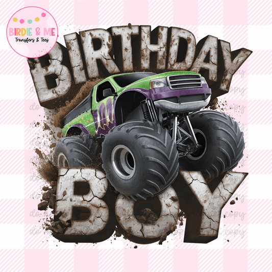 Monster Trucks Birthday Boy