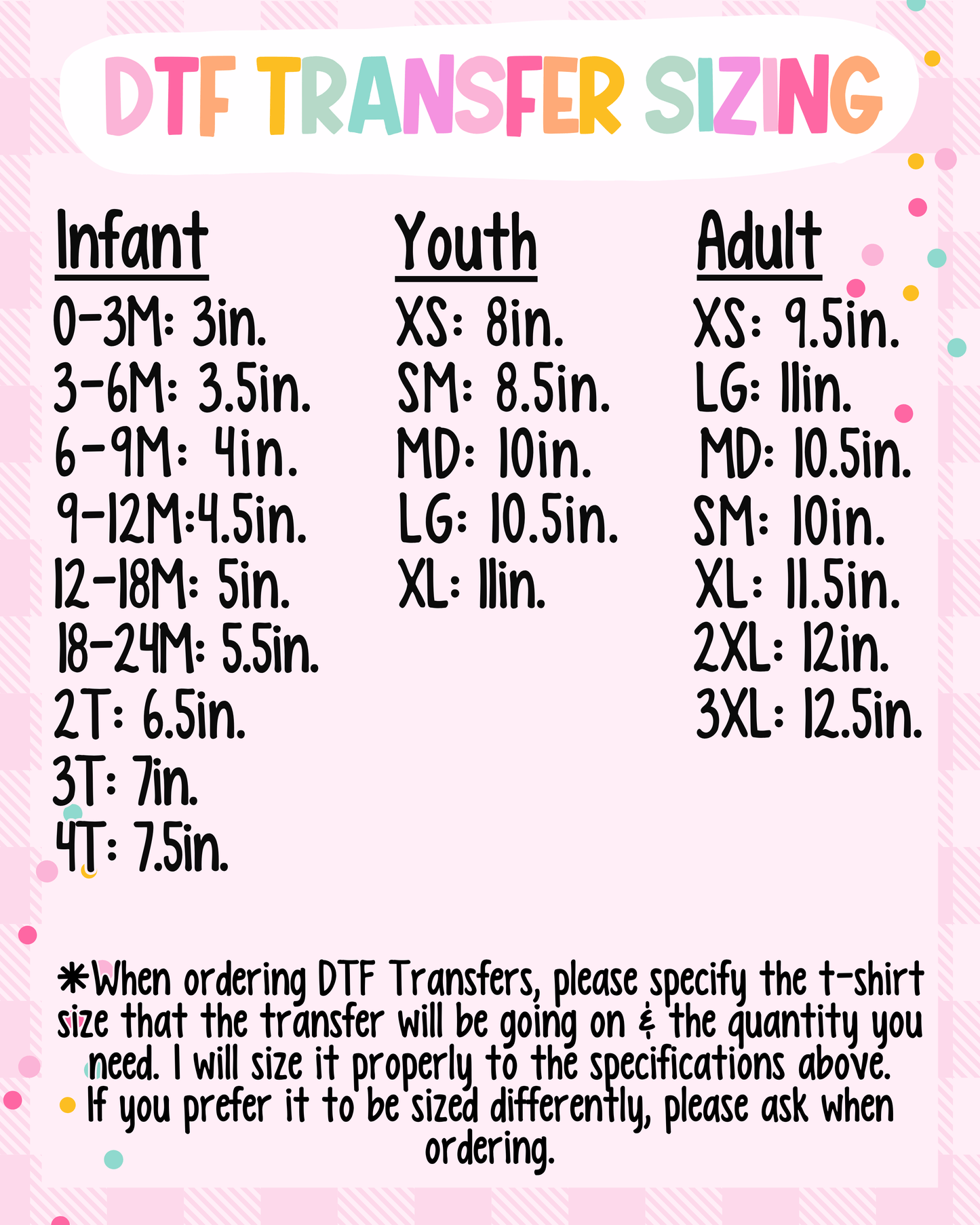 Custom DTF Transfers